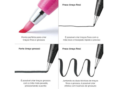 PentelArts Stylo feutre Brush Sign Pen SES 15, vert pastel