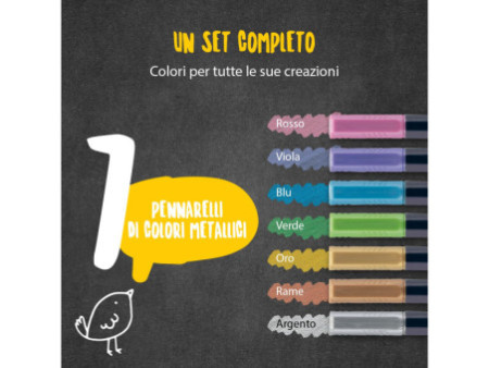 Securit Feutre-craie ORIGINAL SMALL, set de 7