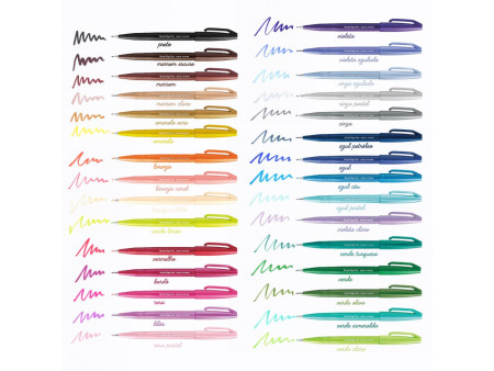 PentelArts Stylo feutre Brush Sign Pen SES 15, vert pastel