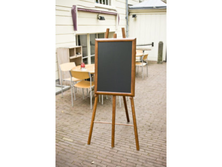 Securit Ardoise murale UNIVERSAL, avec cadre en bois, marron