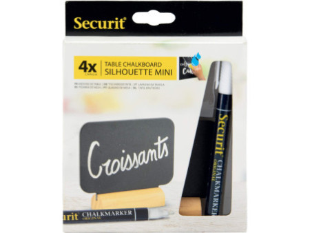 Securit Ardoise de table SILHOUETTE MINI 'RECT'