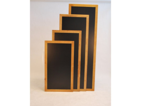 Securit Ardoise LONG, avec cadre en bois, tek
