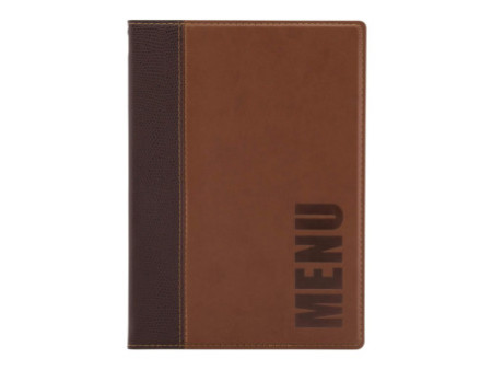 Securit Protège-menus TRENDY, A5, brun clair