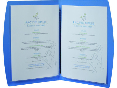Securit Protège-menus RIO MENU, A4, bleu