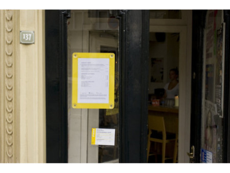 Securit Porte-affiches, A4, jaune