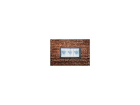 Securit Vitrine d'affichage LED COATED STEEL, 3 x A4