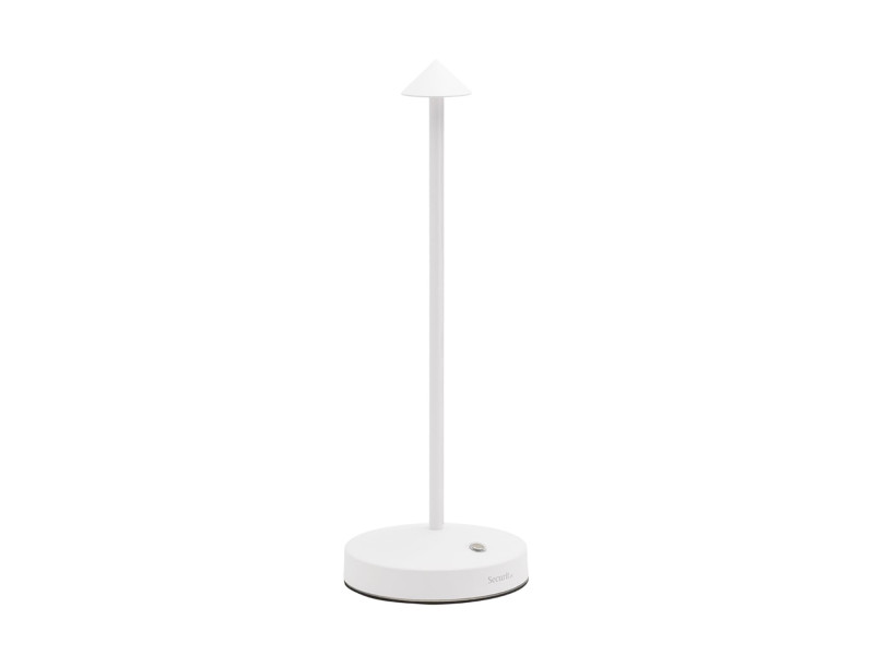 Securit Lampe de table à LED sans fil ANGELINA, blanc