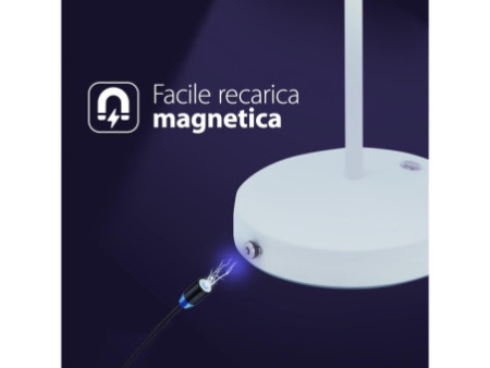 Securit Lampe de table à LED sans fil ANGELINA, blanc