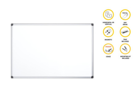 Bi-Office Tableau blanc 'Maya', 1.200 x 900 mm, laqué