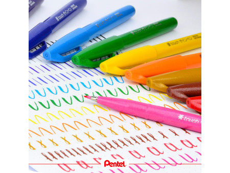 PentelArts Stylo feutre Brush Sign Pen SES 15, mauve