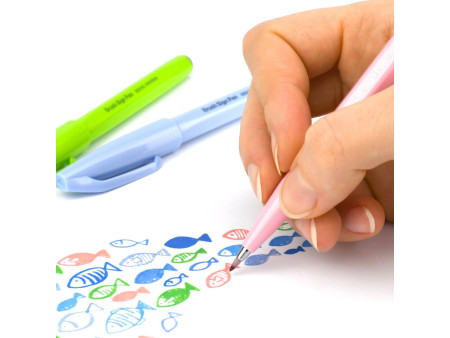 PentelArts Stylo feutre Brush Sign Pen SES 15, framboise