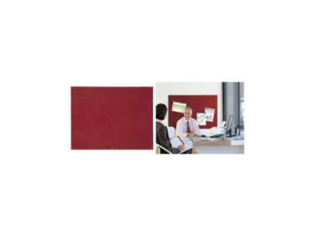 Bi-Office Tableau en feutre 1.200 x 900 mm, bordeaux
