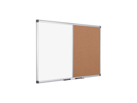 Bi-Office Tableau mixte, tableau blanc / liège, 600x450 mm