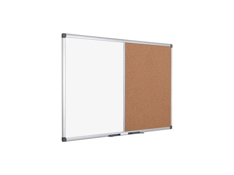Bi-Office Tableau mixte, tableau blanc / liège, 900x600 mm