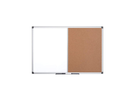 Bi-Office Tableau mixte, tableau blanc / liège, 900x600 mm
