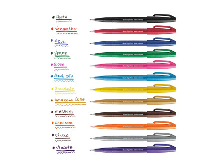 PentelArts Stylo feutre Brush Sign Pen SES 15, turquoise