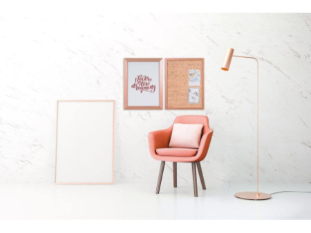 Bi-Office Tableau design en liège Kamashi, 600x450mm, cuivre