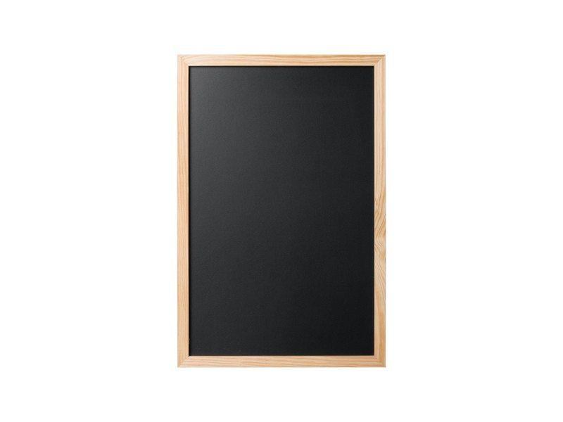 Bi-Office Tableau noir, avec cadre, pin, 600 x 400 mm