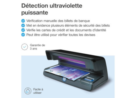 Safescan Détecteur de faux billets 'Safescan 70', noir