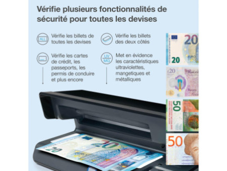 Safescan Détecteur de faux billets 'Safescan 70', noir