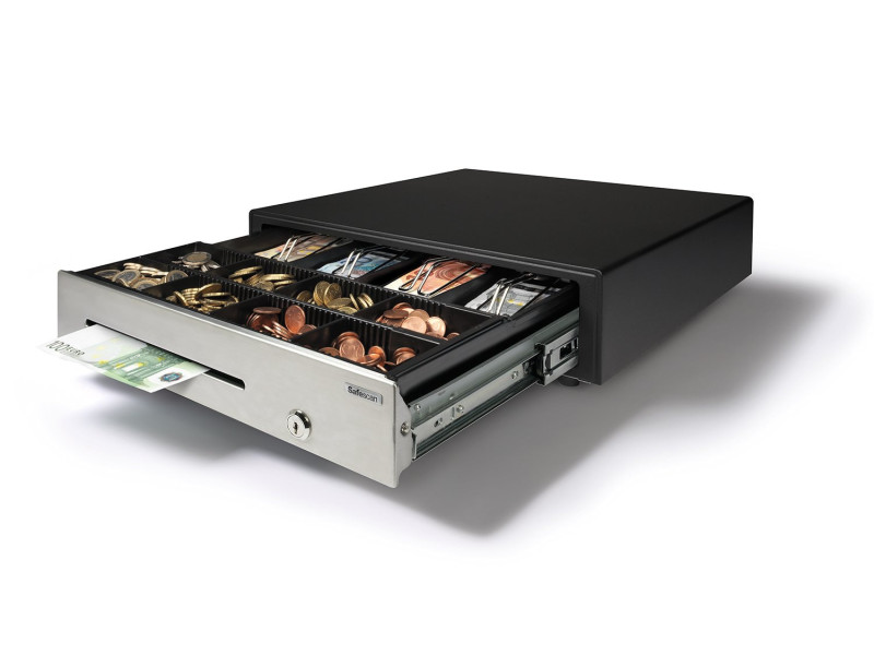 Safescan Tiroir caisse 'HD-4141S Heavy Duty', noir/ argent
