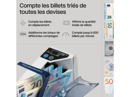 Safescan Compteuse de billets 'Safescan 2000', gris
