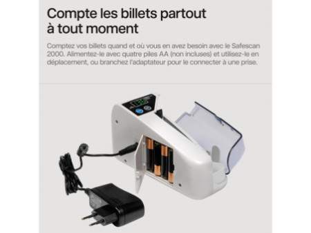 Safescan Compteuse de billets 'Safescan 2000', gris