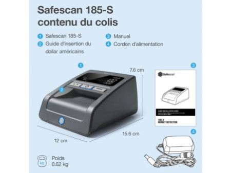 Safescan Détecteur de faux billets 'Safescan 185-S', noir