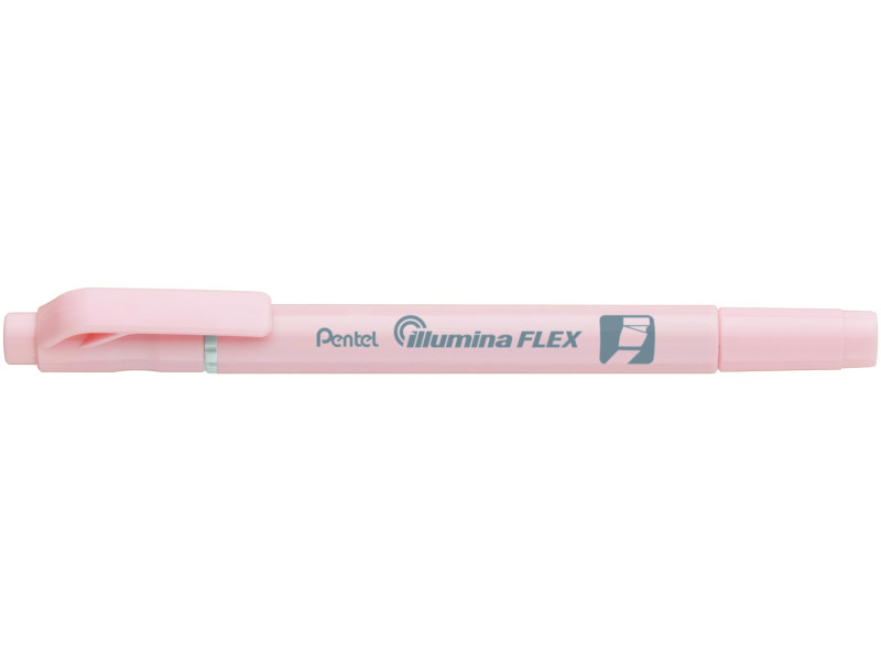 Pentel Surligneur Illumina Flex Pastel, rose pastel
