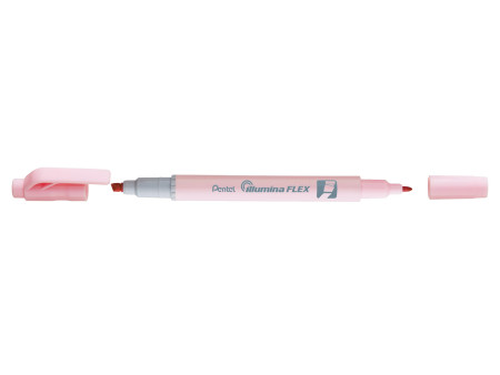 Pentel Surligneur Illumina Flex Pastel, rose pastel
