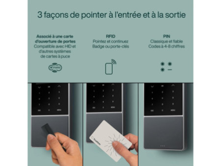 TimeMoto Système de pointage TM-818 SC, capteur RFID/MIFARE