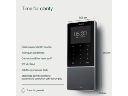 TimeMoto Système de pointage TM-818 SC, capteur RFID/MIFARE