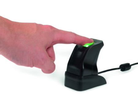 TimeMoto Lecteur d'empreintes digitales USB FP-150, noir