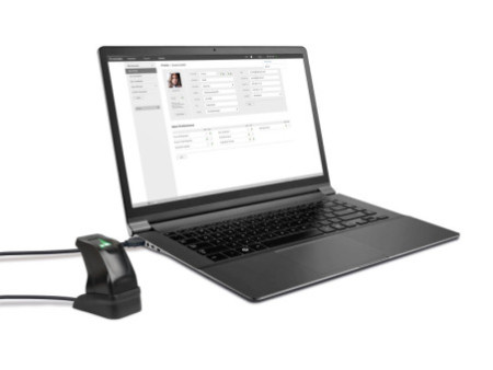 TimeMoto Lecteur d'empreintes digitales USB FP-150, noir