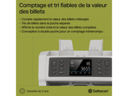 Safescan Compteuse de billets 'Safescan 2985-SX', gris