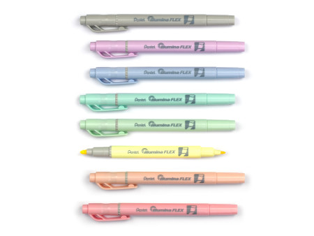 Pentel Surligneur Illumina Flex Pastel, bleu clair pastel