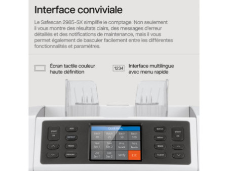 Safescan Compteuse de billets 'Safescan 2985-SX', gris