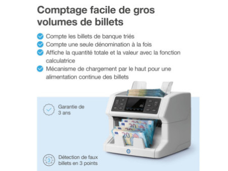 Safescan Compteuse de billets 'Safescan 2850', gris