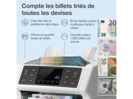 Safescan Compteuse de billets 'Safescan 2850', gris