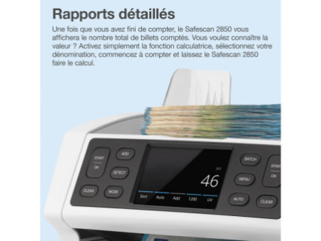 Safescan Compteuse de billets 'Safescan 2850', gris