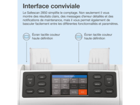 Safescan Compteuse de billets 'Safescan 2850', gris