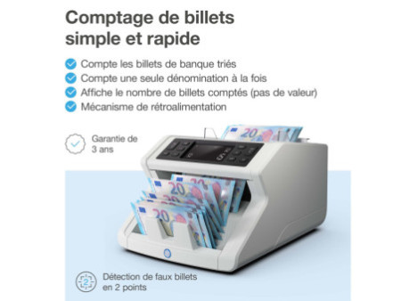 Safescan Compteuse de billets 'Safescan 2210 G2', gris