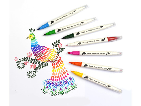 PentelArts Feutre pinceau BrushSignPen Twin, set de 30