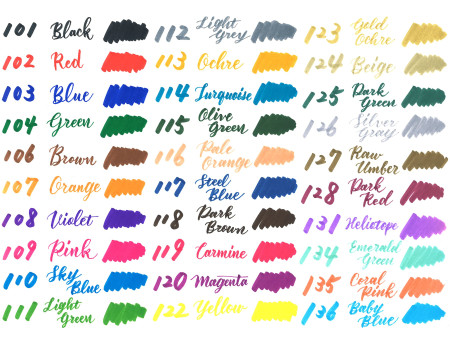 PentelArts Feutre pinceau BrushSignPen Twin, set de 6