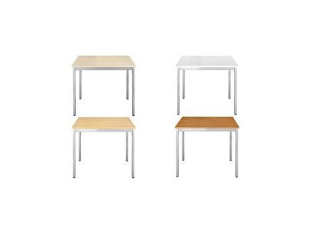SODEMATUB Table universelle 128REA, 1200 x 800, érable/alu