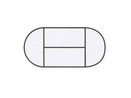 SODEMATUB Table de réunion 120DRHA, demi-rond, hêtre/alu