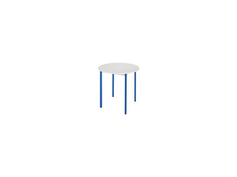 SODEMATUB Table universelle 80ROGBL, rond, 800 mm, gris/bleu