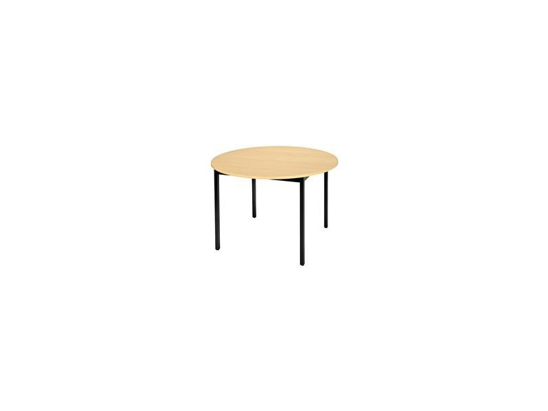 SODEMATUB Table universelle 110ROHN, 1.100 mm, hêtre/noir