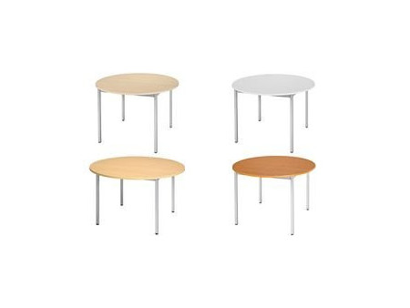 SODEMATUB Table universelle 110ROMA, 1.100 mm, mérisier/alu
