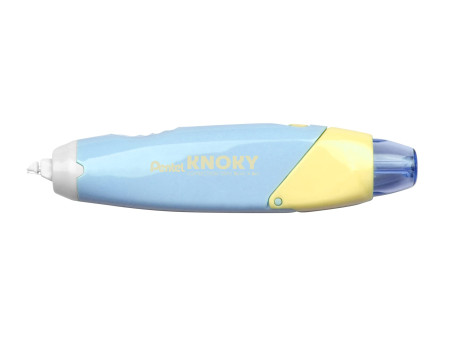 Pentel Ruban correcteur rétractable KNOKY, 5 mm x 6 m, bleu